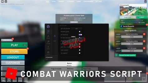 get an injector and paste the dll in the injector then inject the injector into val. . Combat warriors script aimbot